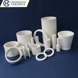 Chemshun alumina ceramic pipe as wear resistant materials